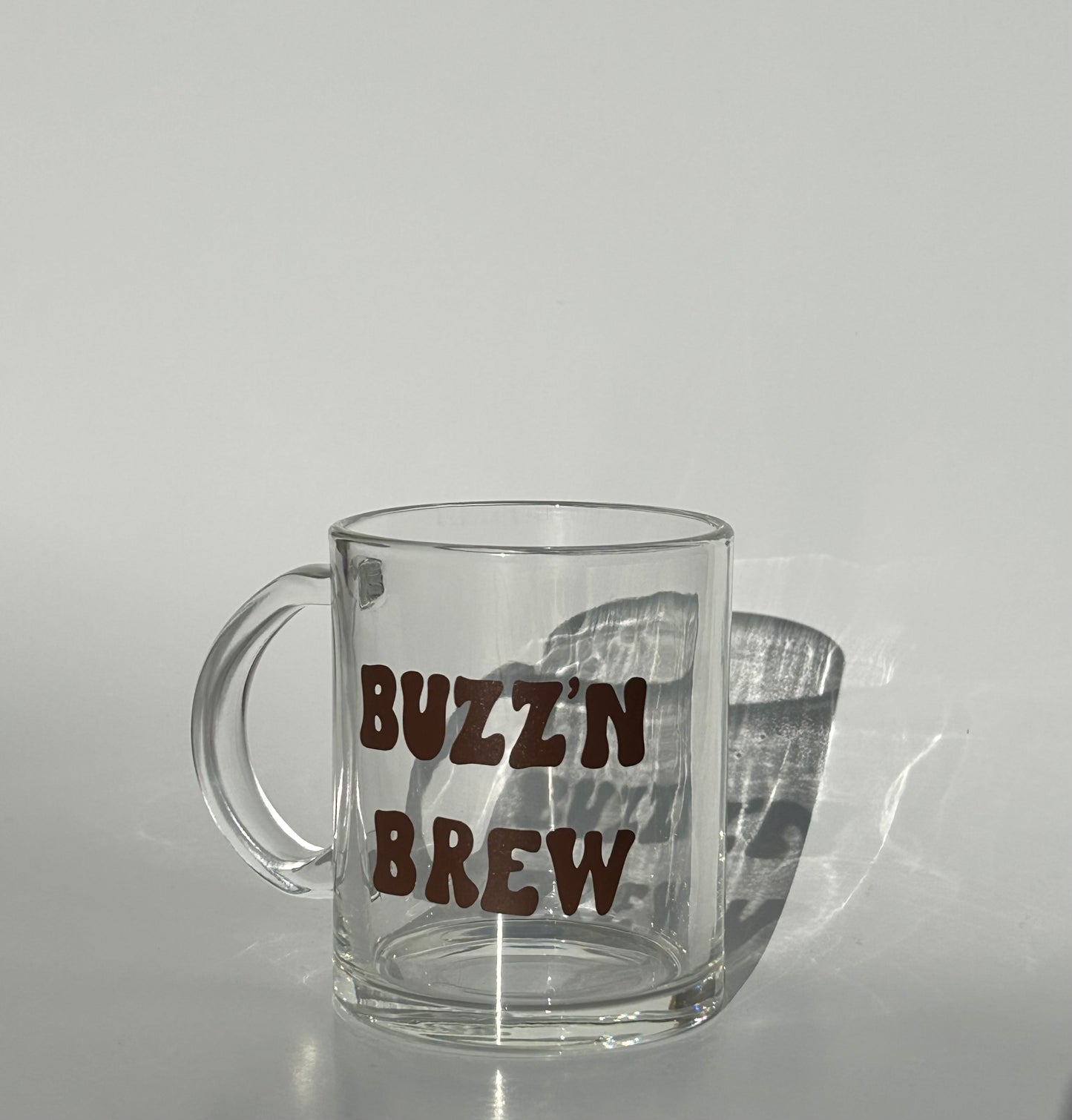 Glass Buzz'n Brew Mug